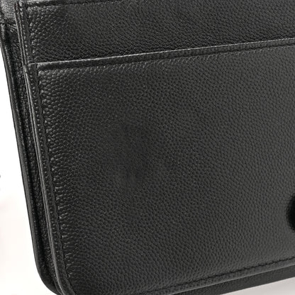 Chanel Caviar Quilted Boy Wallet On Chain WOC So Black 12 of 17