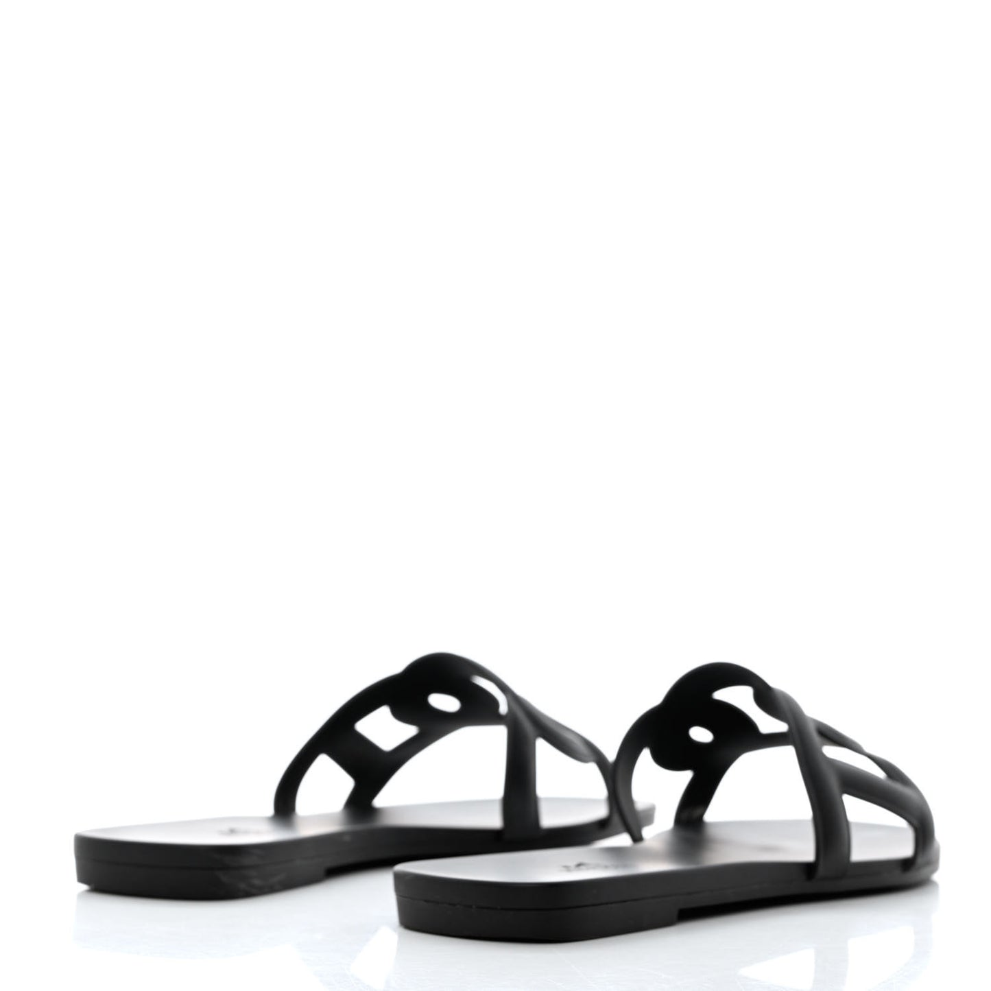 Rubber Aloha Sandals 37 Black