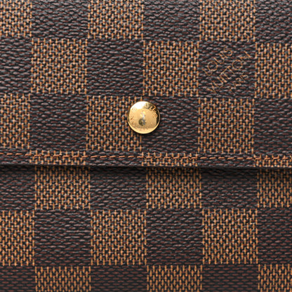 Louis Vuitton Damier Ebene Elise Wallet 7 of 8