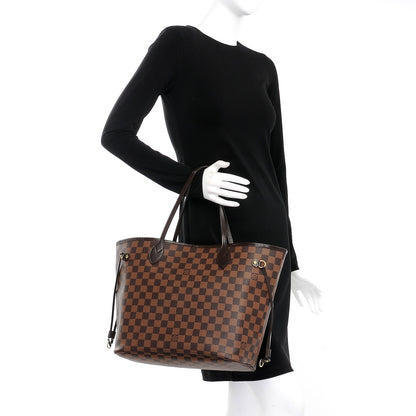 Louis Vuitton Damier Ebene Neverfull MM 2 of 9