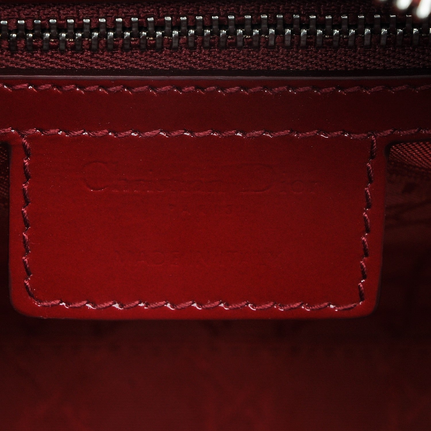 Christian Dior Patent Cannage Medium Lady Dior Red 6 of 6