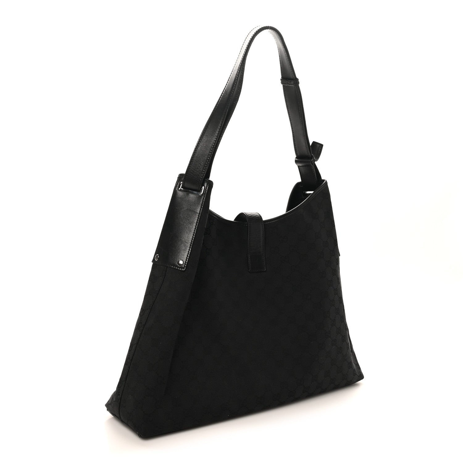 Gucci Monogram Large Jackie O Hobo Black 3 of 10