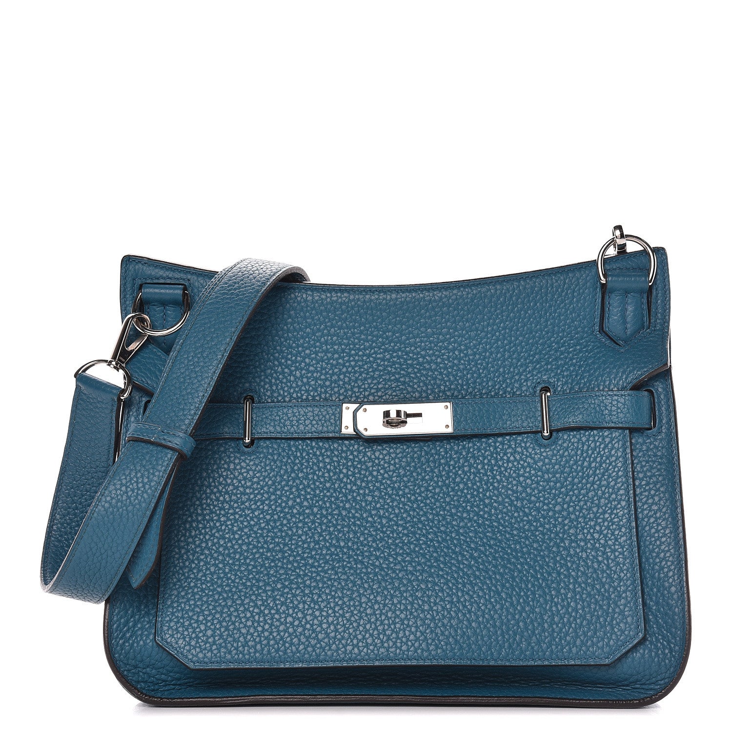 Hermes Taurillon Clemence Jypsiere 28 Bleu Izmir 1 of 17