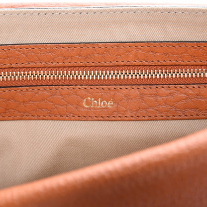 Chloe Grained Calfskin Medium Sally Flap Bag Tan 6 of 7