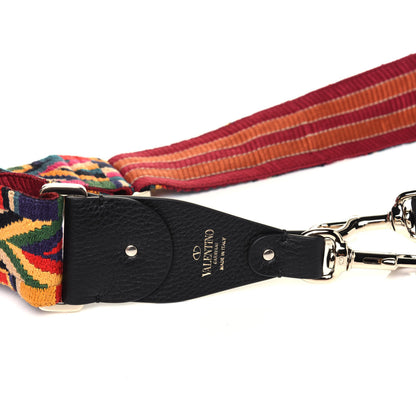 Valentino Garavani Canvas Native Couture 1975 Embroidered Rockstud Guitar Strap Multicolor 6 of 8