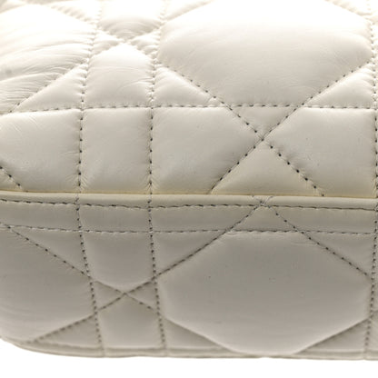 Christian Dior Calfskin Macrocannage Small Diortravel Nomad Pouch Latte 11 of 11