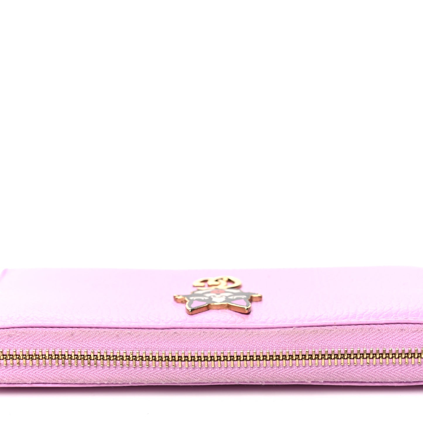 Dollar Calfskin GG Marmont Bosco Zip Around Wallet Malva