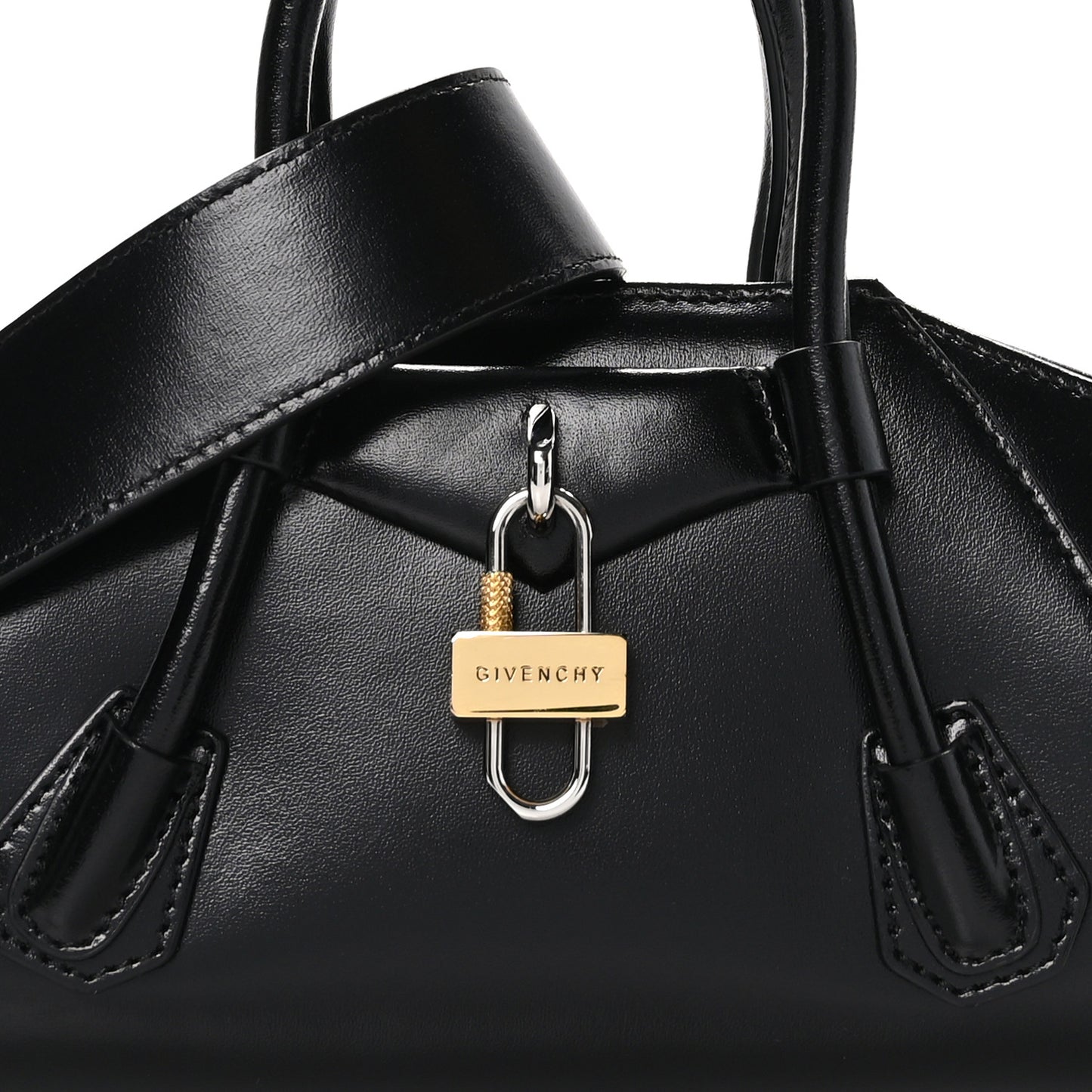 Box Calfskin Mini Antigona Stretch Black