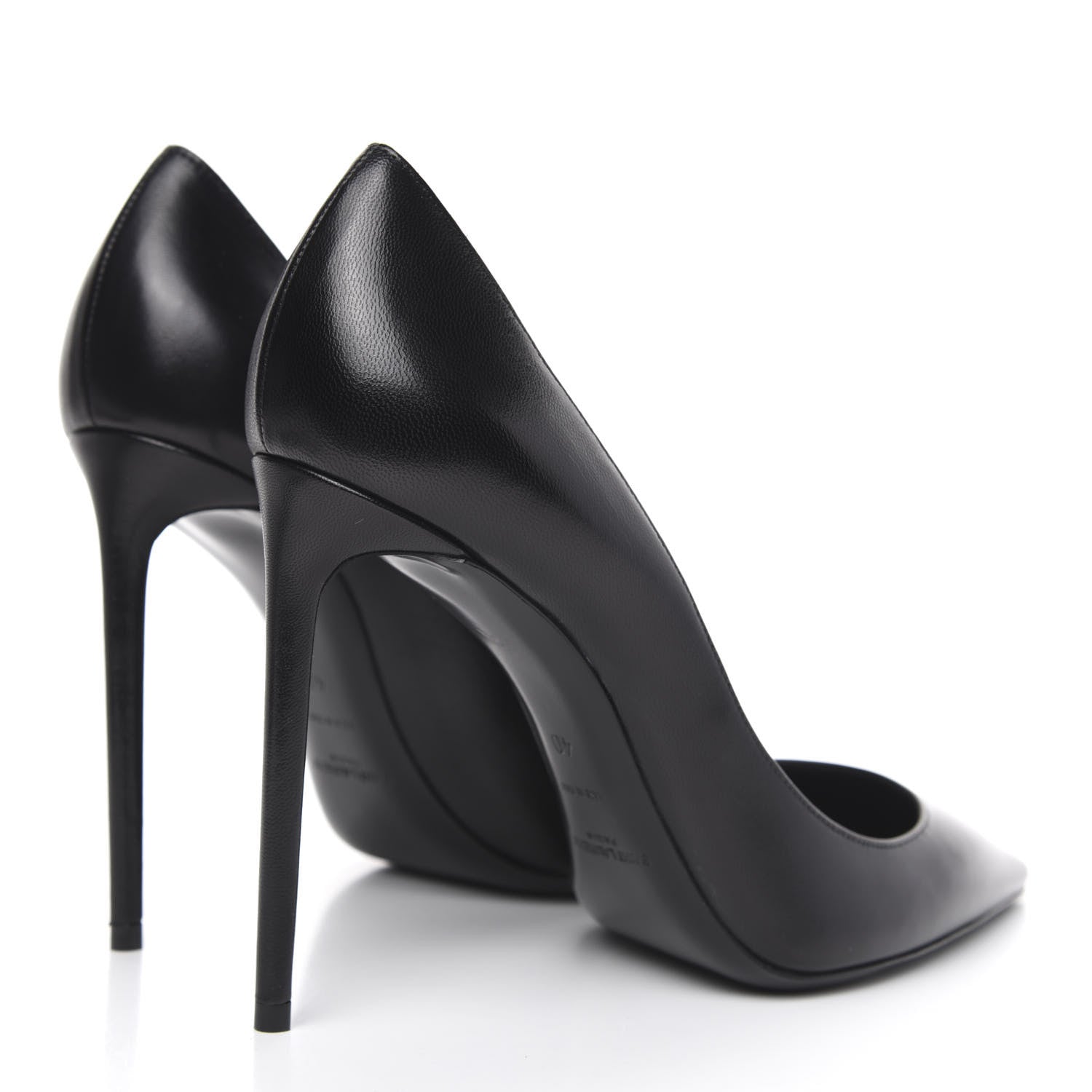 Saint Laurent Calfskin Zoe 105 Pumps 40 Black 4 of 9