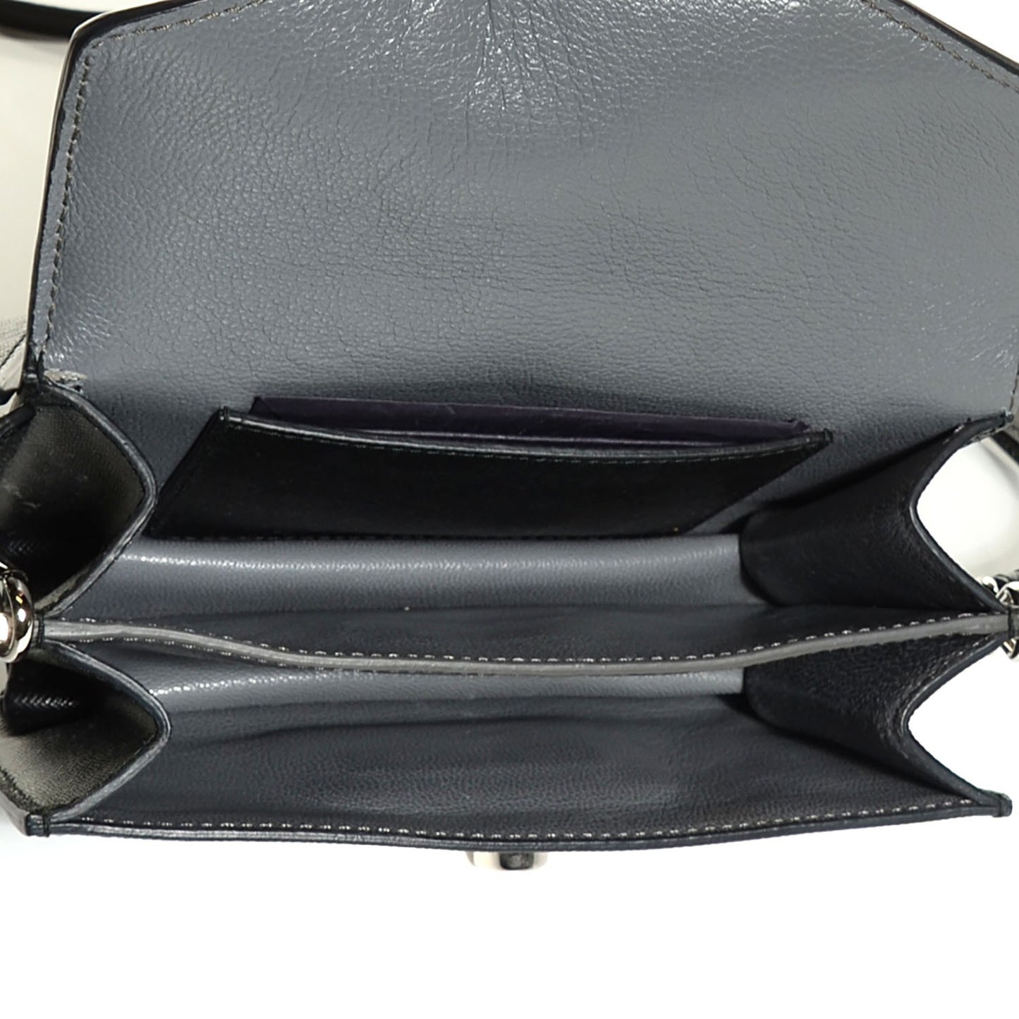Saffiano Lux Mini Sound Crossbody Bag Nero Black