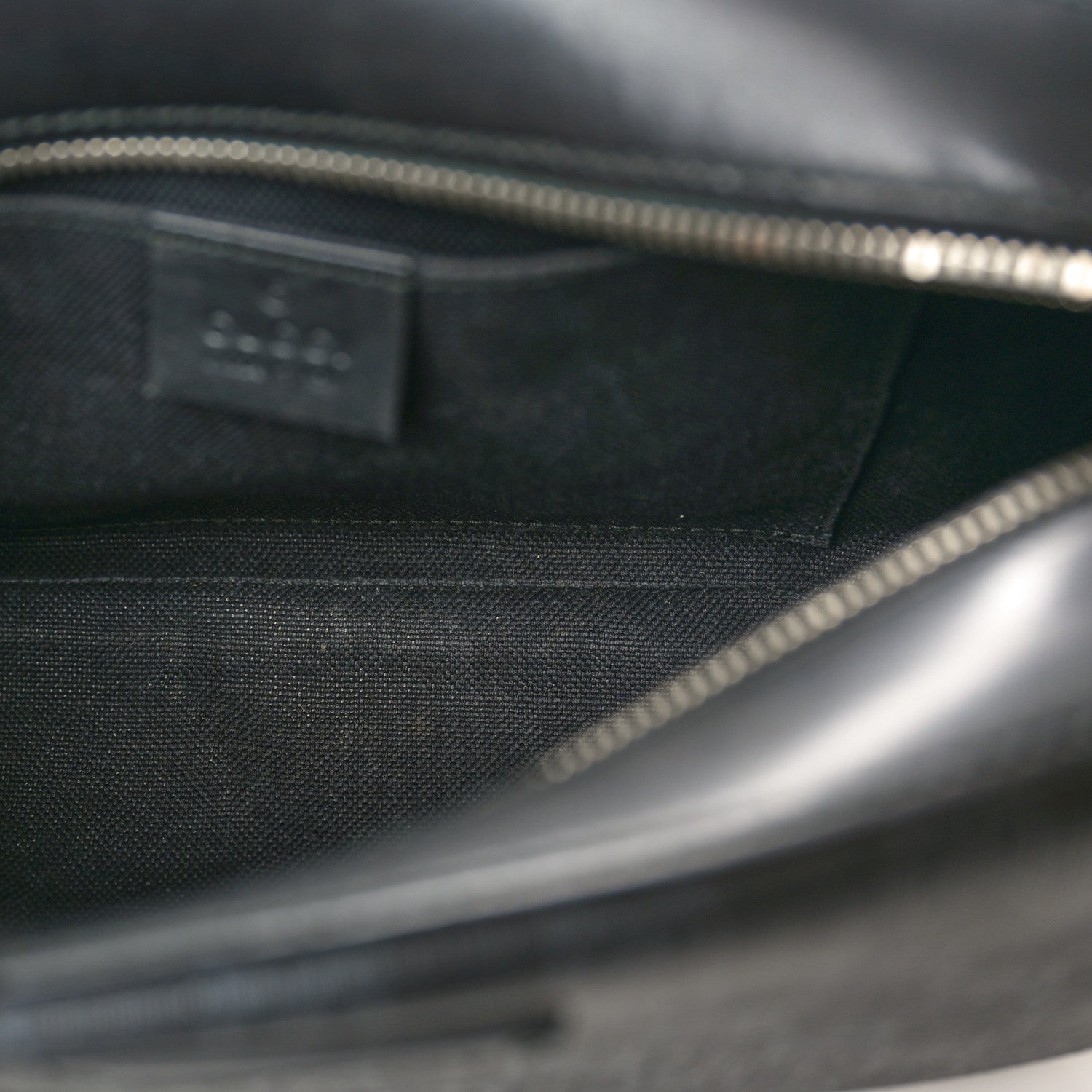 Gucci GG Supreme Monogram Web Shoulder Bag Black Grey 5 of 10