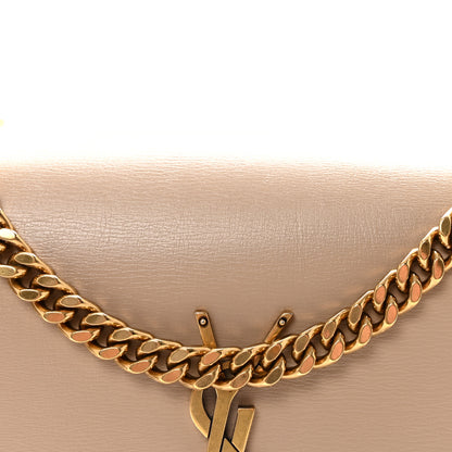 Saint Laurent Calfskin Medium Monogram Sunset Dark Beige 7 of 9