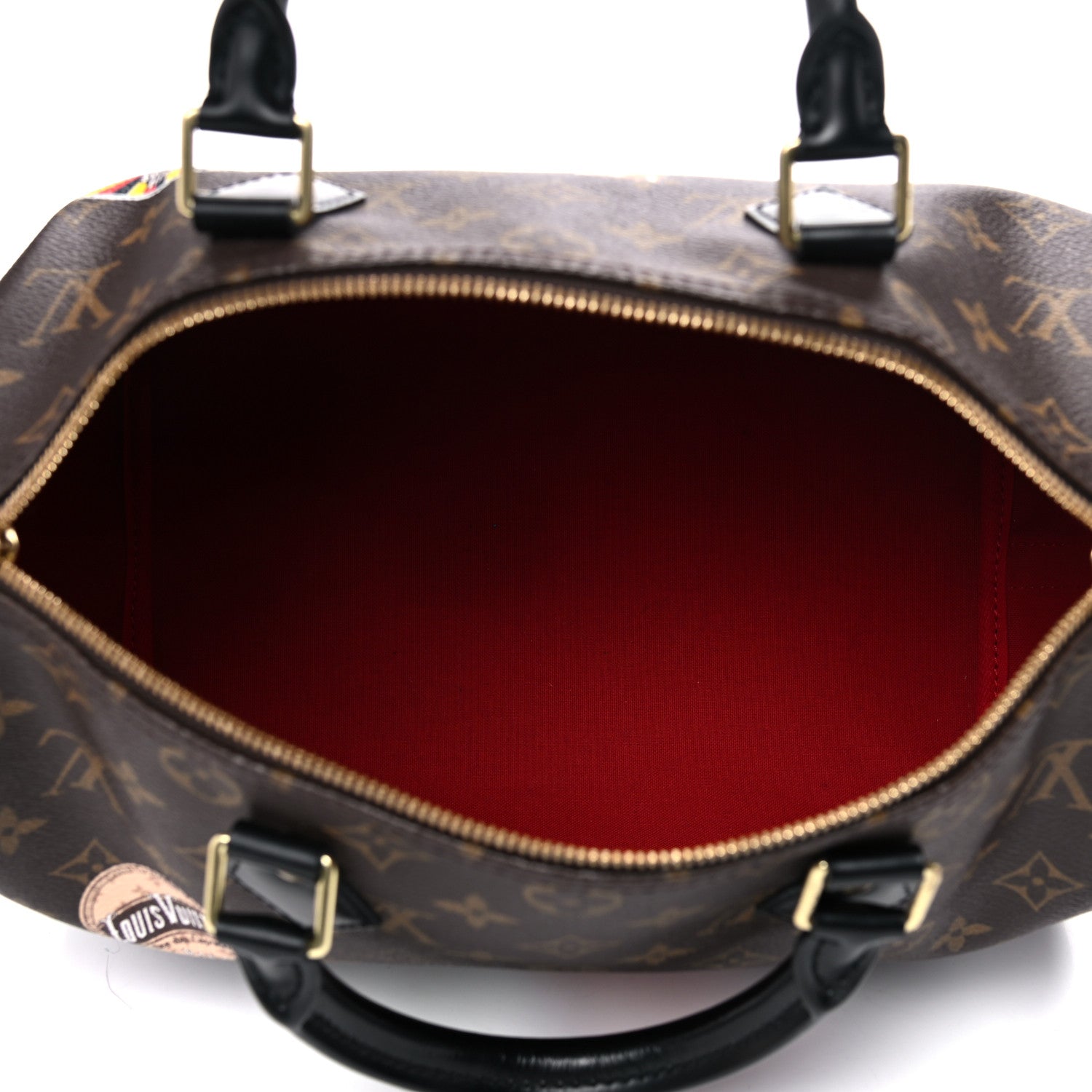 Louis Vuitton Monogram My World Tour Speedy Bandouliere 30 Black 5 of 19