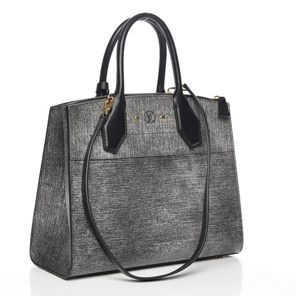 Louis Vuitton Epi Jean City Steamer MM Gray 4 of 7