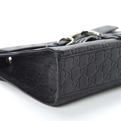 Gucci Guccissima Medium Emily Chain Shoulder Bag Black 5 of 10