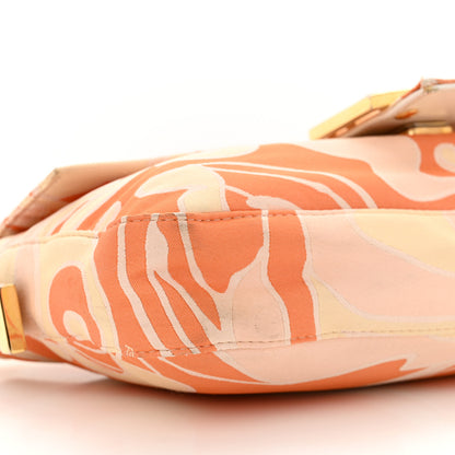 Fendi Satin Swirl Print Baguette Multicolor 8 of 13