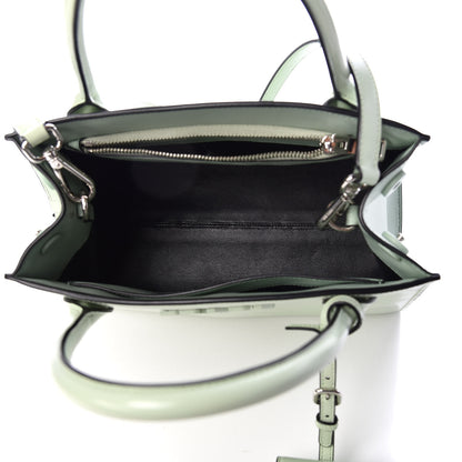 Prada Spazzolato Small Monochrome Top Handle Tote Acquamarina 5 of 8
