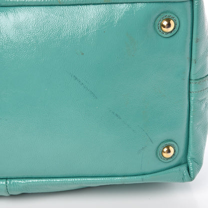 Saint Laurent Patent Calfskin Medium Easy Sac Turquoise 11 of 11
