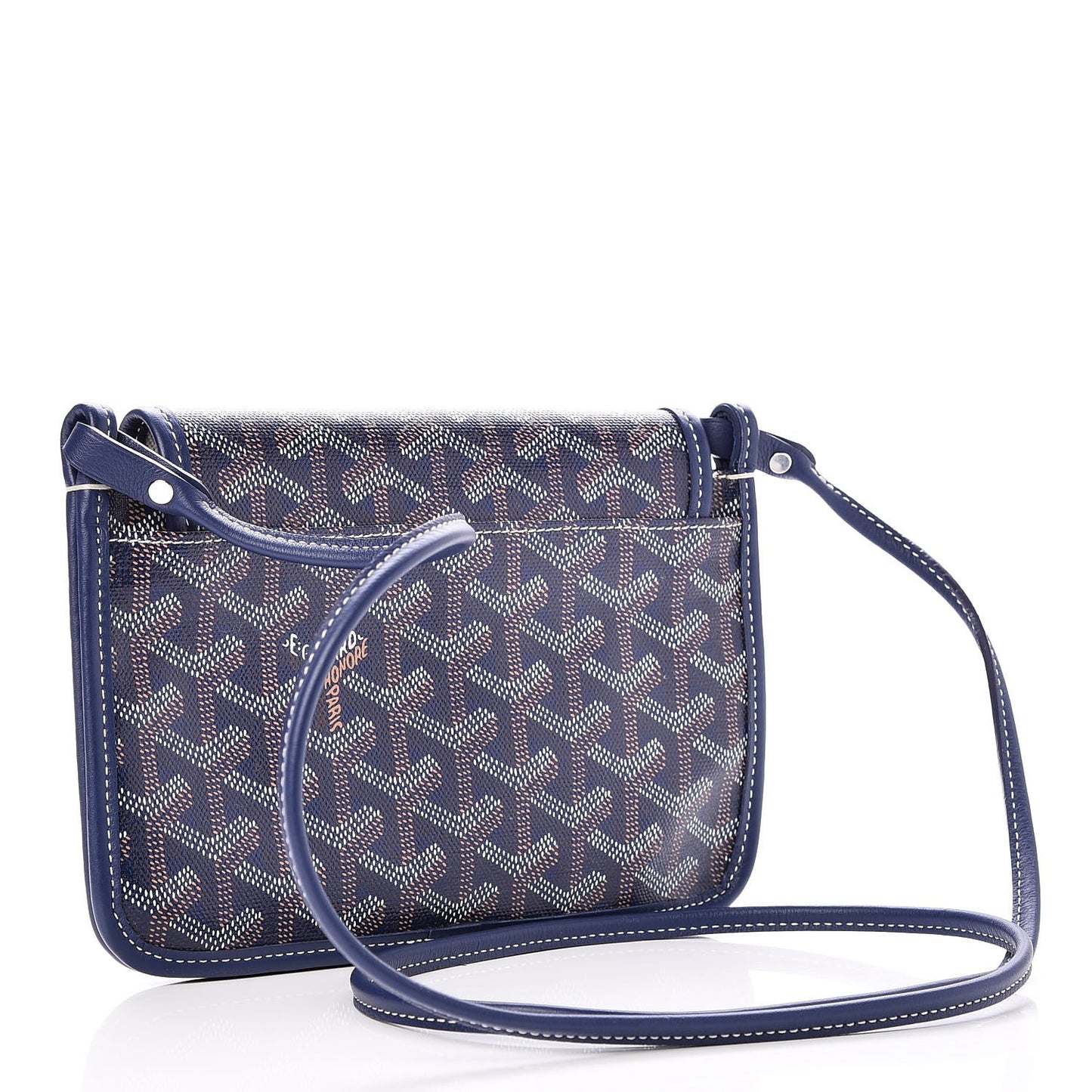 Goyardine Plumet Wallet Clutch Navy