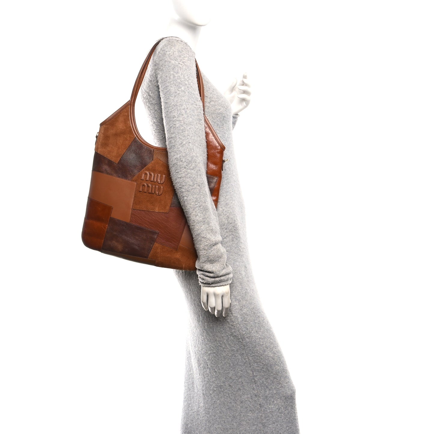 Nappa Patchwork Ivy Bag Cognac