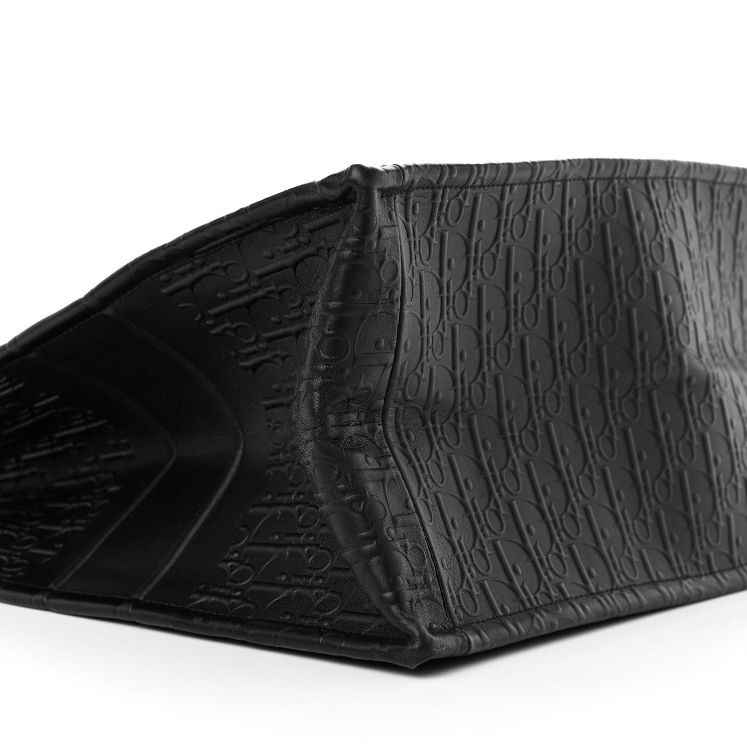 Christian Dior Oblique Calfskin Embossed Large Book Tote Black 9 of 10