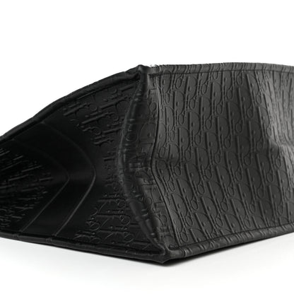Christian Dior Oblique Calfskin Embossed Large Book Tote Black 9 of 10