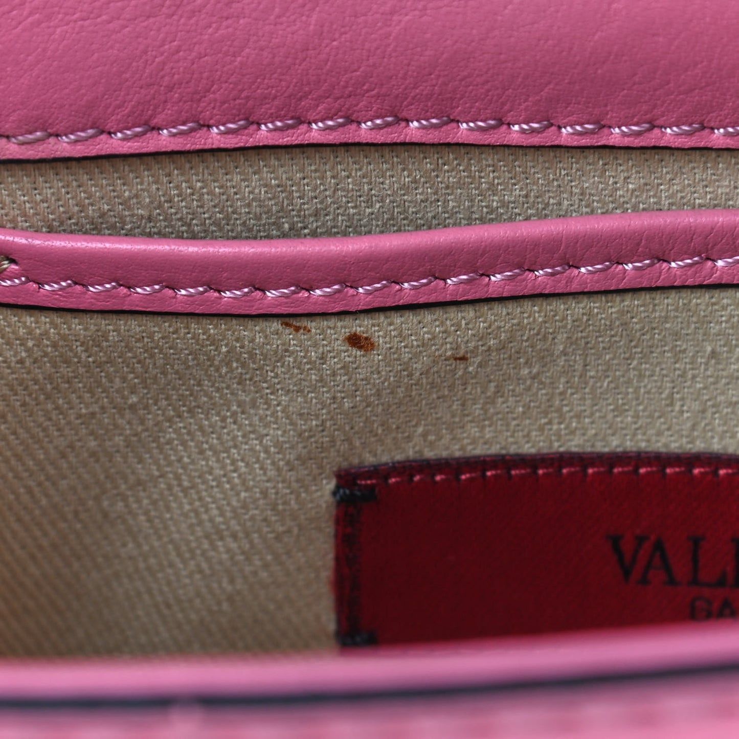 Vitello Mini Glam Lock Rockstud Flap Ninphea