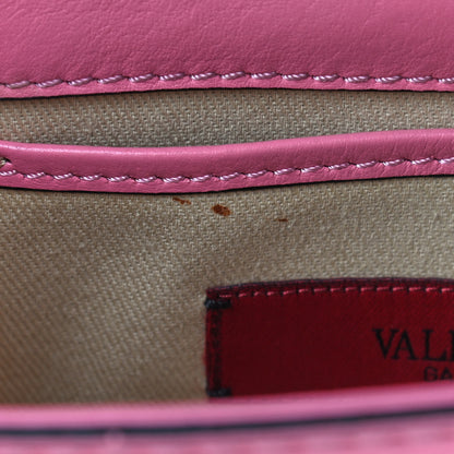 Valentino Garavani Vitello Mini Glam Lock Rockstud Flap Ninphea 8 of 9