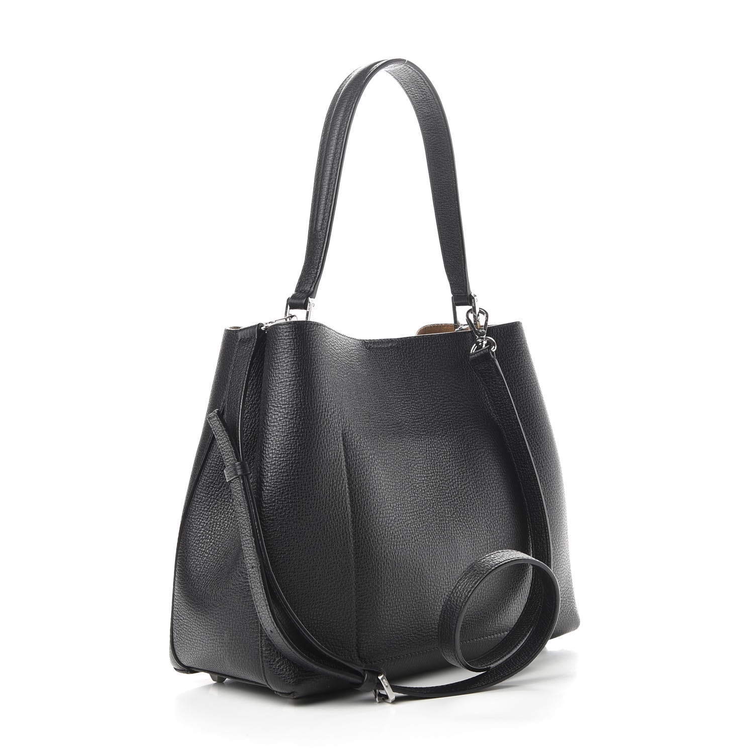 MCM Grained Calfskin Medium Sarah Hobo Black 3 of 10