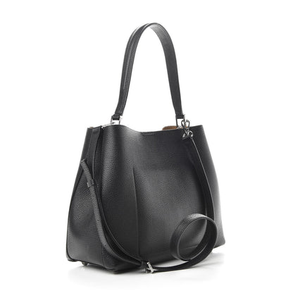 MCM Grained Calfskin Medium Sarah Hobo Black 3 of 10