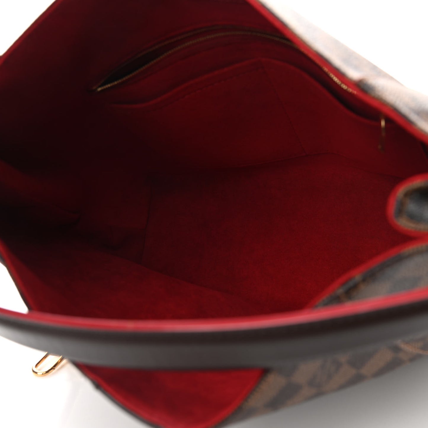 Damier Ebene Caissa Hobo Cherry