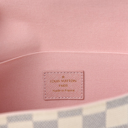 Louis Vuitton Damier Azur Pochette Felicie Chain Wallet Rose Ballerine 9 of 12
