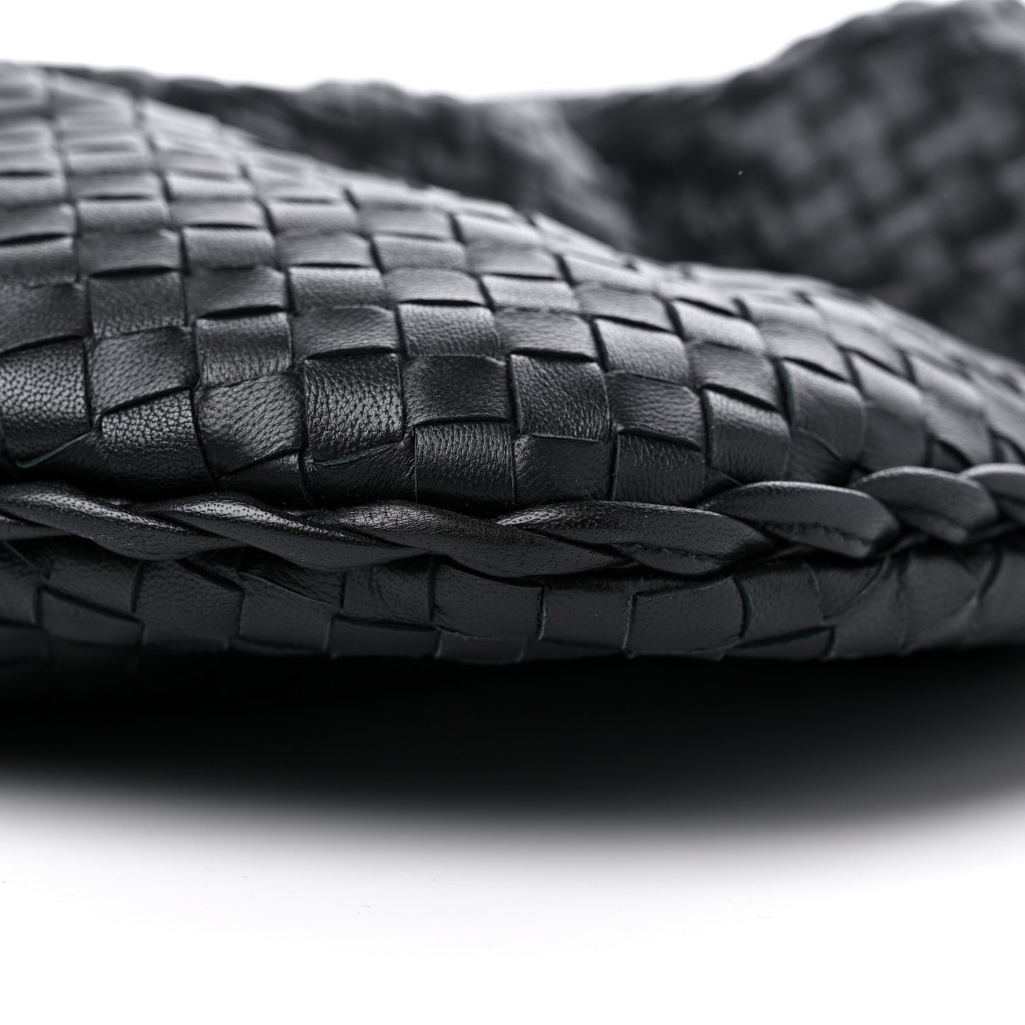 Nappa Intrecciato Large Veneta Hobo Black