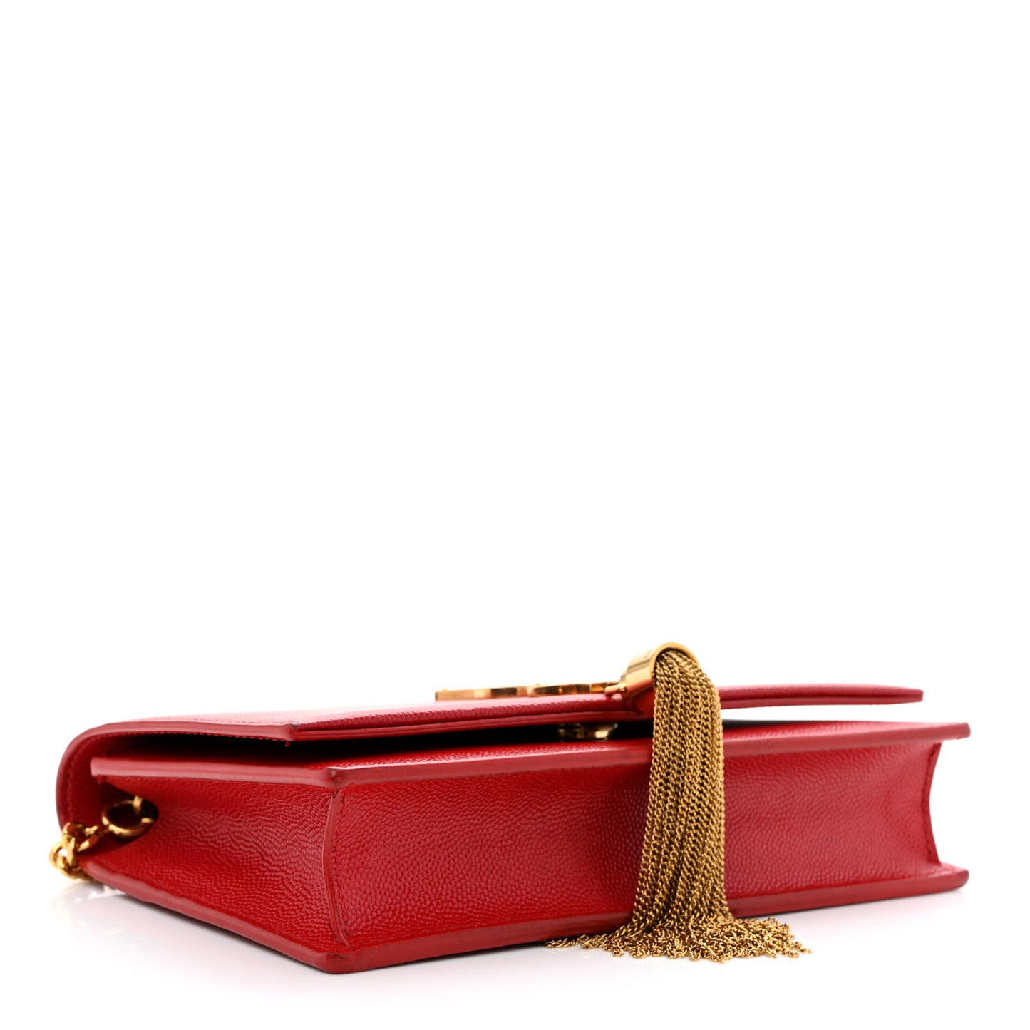 Grain De Poudre Classic Monogram Kate Tassel Chain Wallet Red