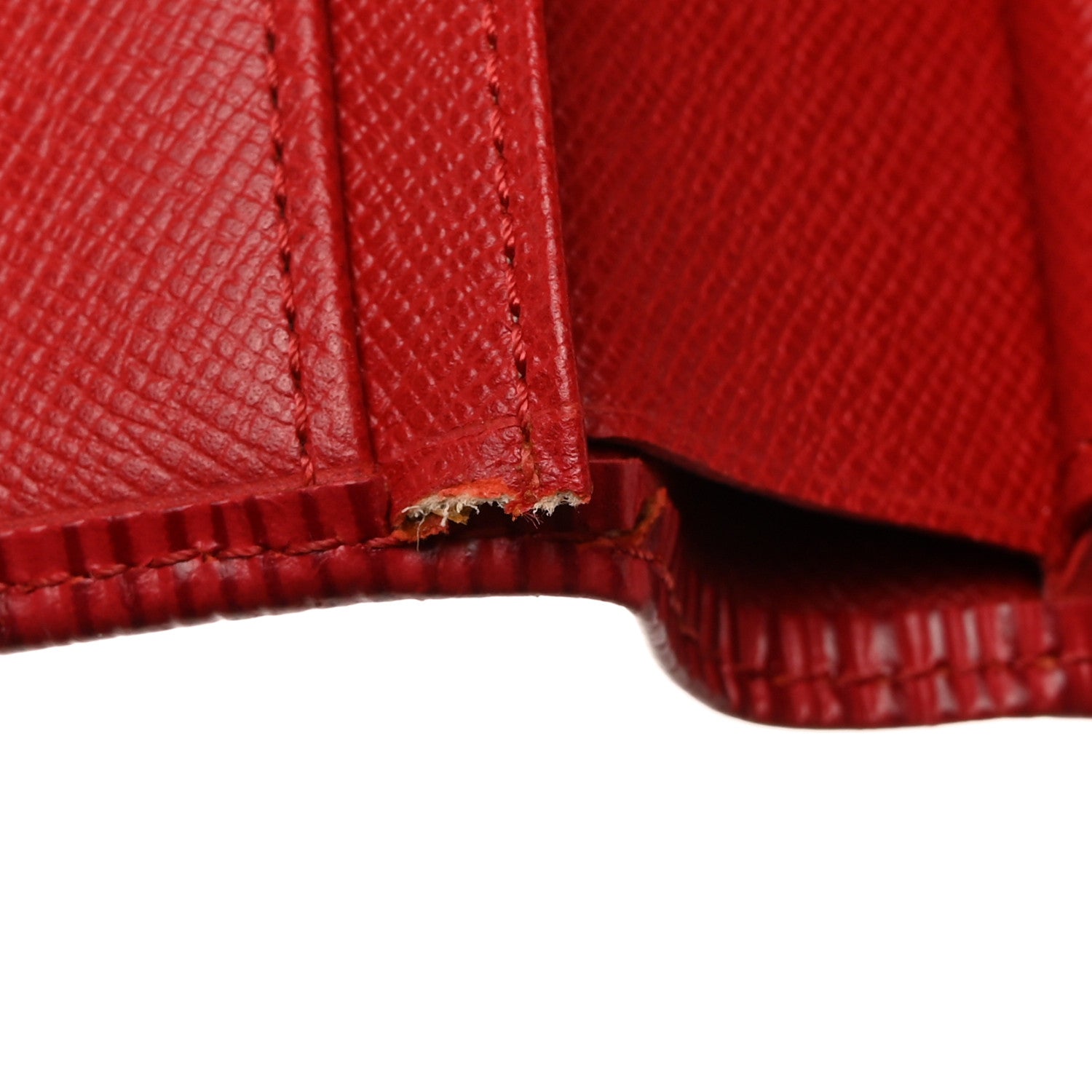 Louis Vuitton Epi French Purse Wallet Castillan Red 9 of 9