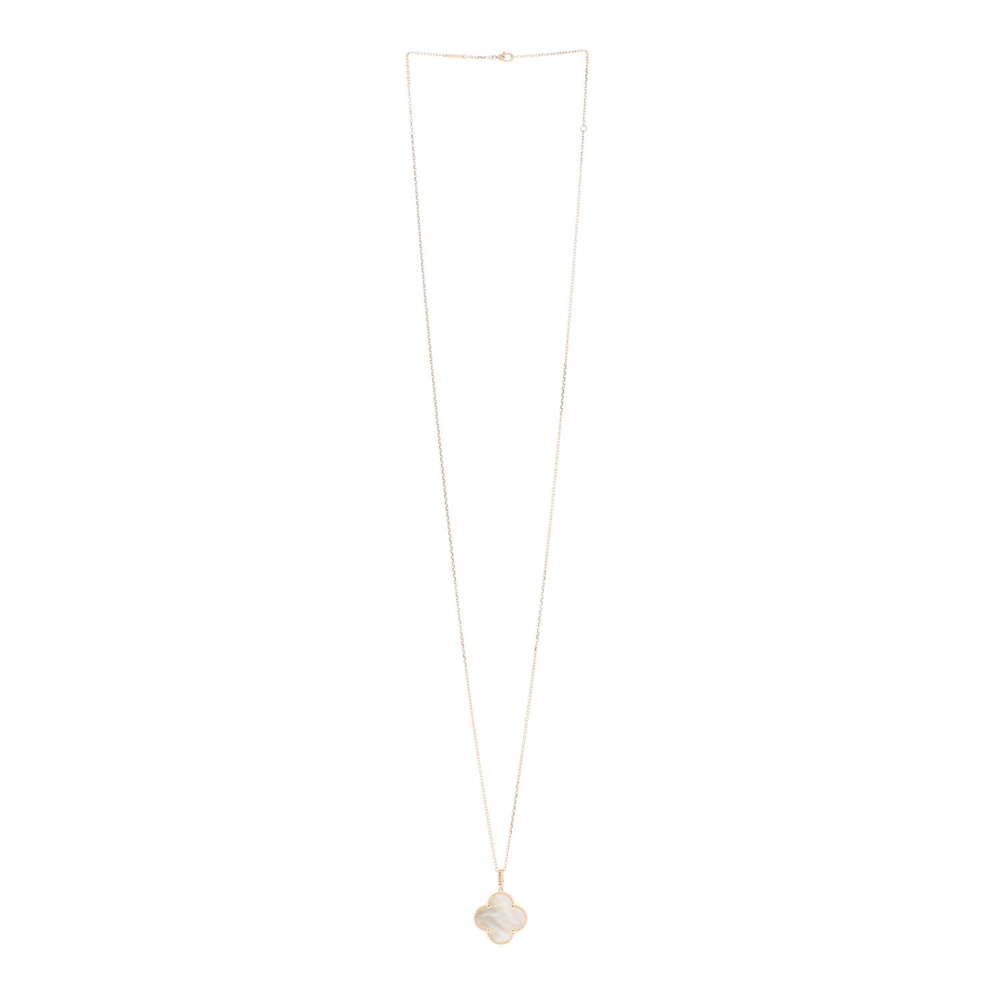 18K Yellow Gold Mother of Pearl Magic Alhambra Long Necklace