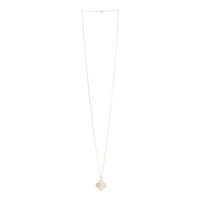 Van Cleef & Arpels 18K Yellow Gold Mother of Pearl Magic Alhambra Long Necklace 3 of 7