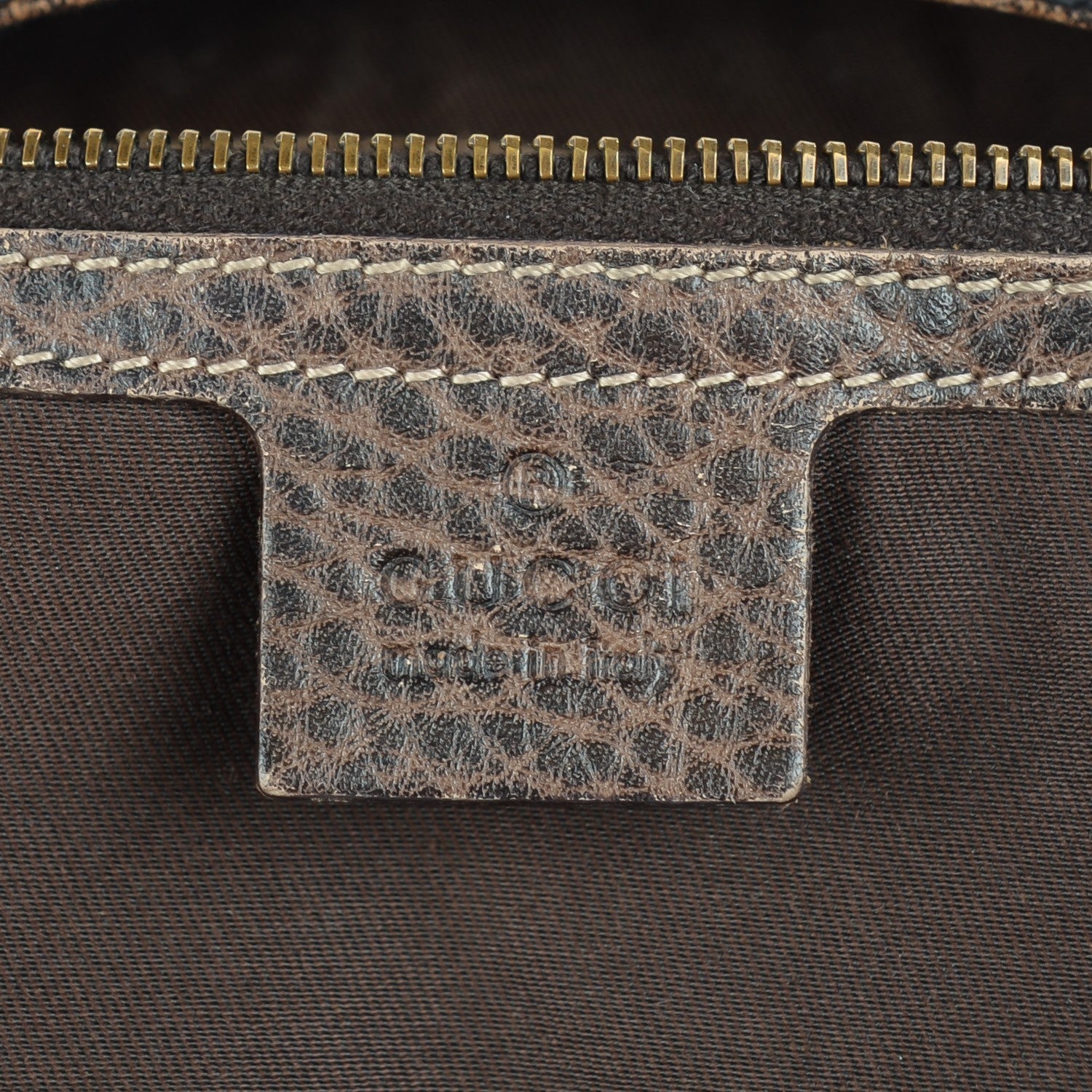 Gucci Guccissima New Pelham Satchel Brown 6 of 7
