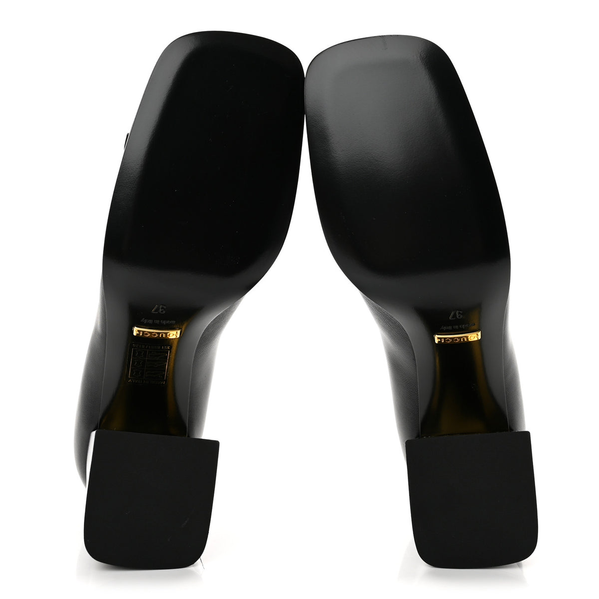 Gucci Malaga Kid Horsebit 75mm Pumps 37 Black 6 of 10