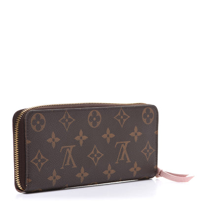Louis Vuitton Monogram Clemence Wallet Rose Ballerine 3 of 8