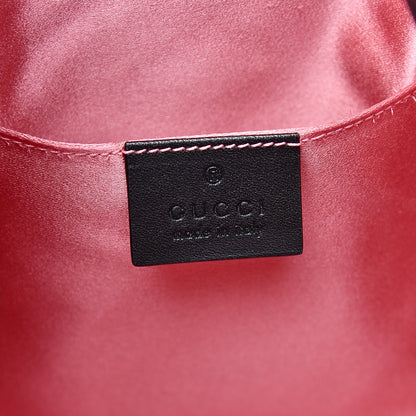 Gucci Velvet Matelasse GG Marmont Bucket Bag Black 6 of 10