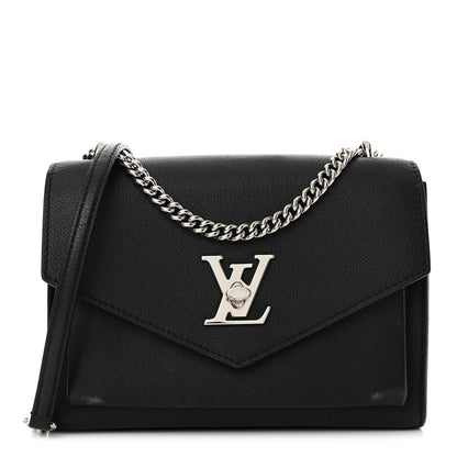 Louis Vuitton Soft Calfskin My Lockme Chain Bag BB Black 1 of 16