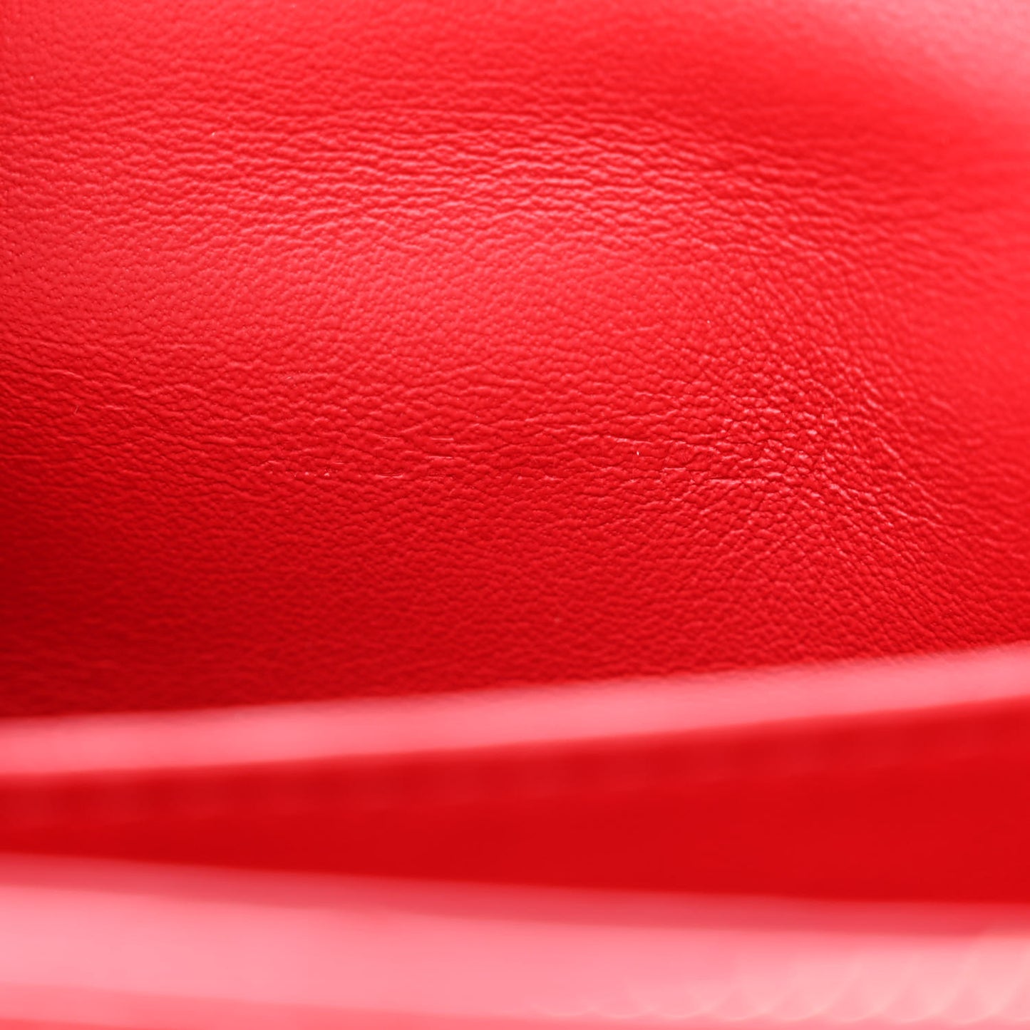 Patent Cannage Miss Dior Promenade Pouch Red