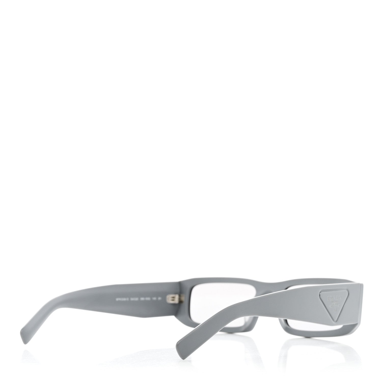 Prada Acetate Rectangular Sunglasses SPR D09-D Matte Cement 4 of 7