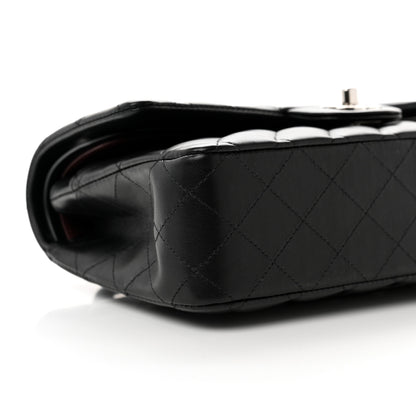 Chanel Lambskin Quilted Medium Double Flap Black 8 of 9
