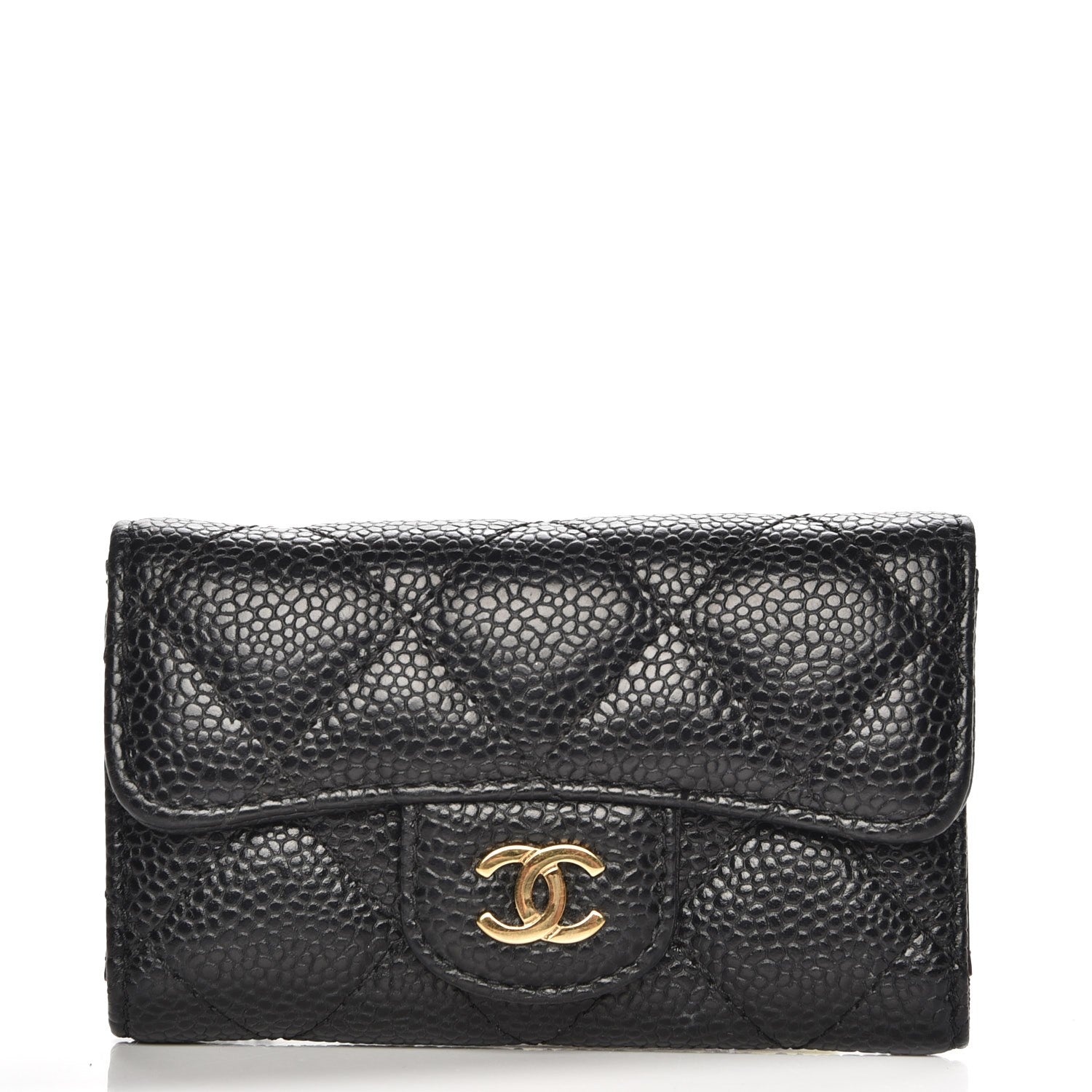 Chanel Caviar Quilted 6 Key Holder Black 1 of 8