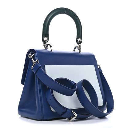 Christian Dior Smooth Calfskin Small Tri-Color Be Dior Flap Blue Celeste Deep Green 2 of 4