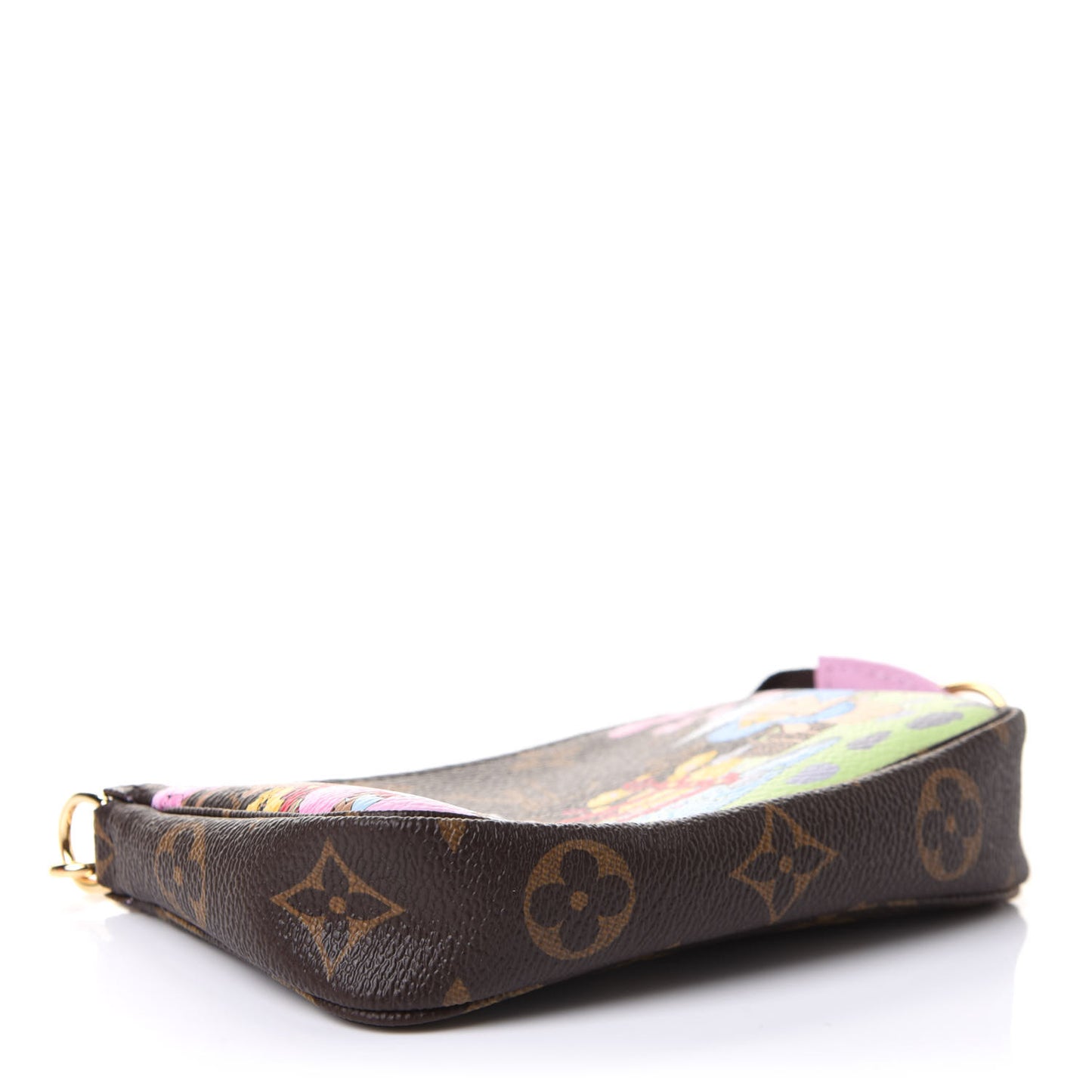 Monogram 2021 Christmas Animation Japanese Garden Mini Pochette Accessories Wisteria Pink