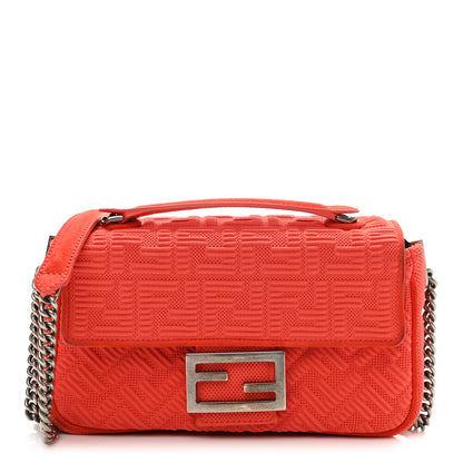 Fendi Technical Fabric FF Midi Chain Baguette Tulipano 1 of 16