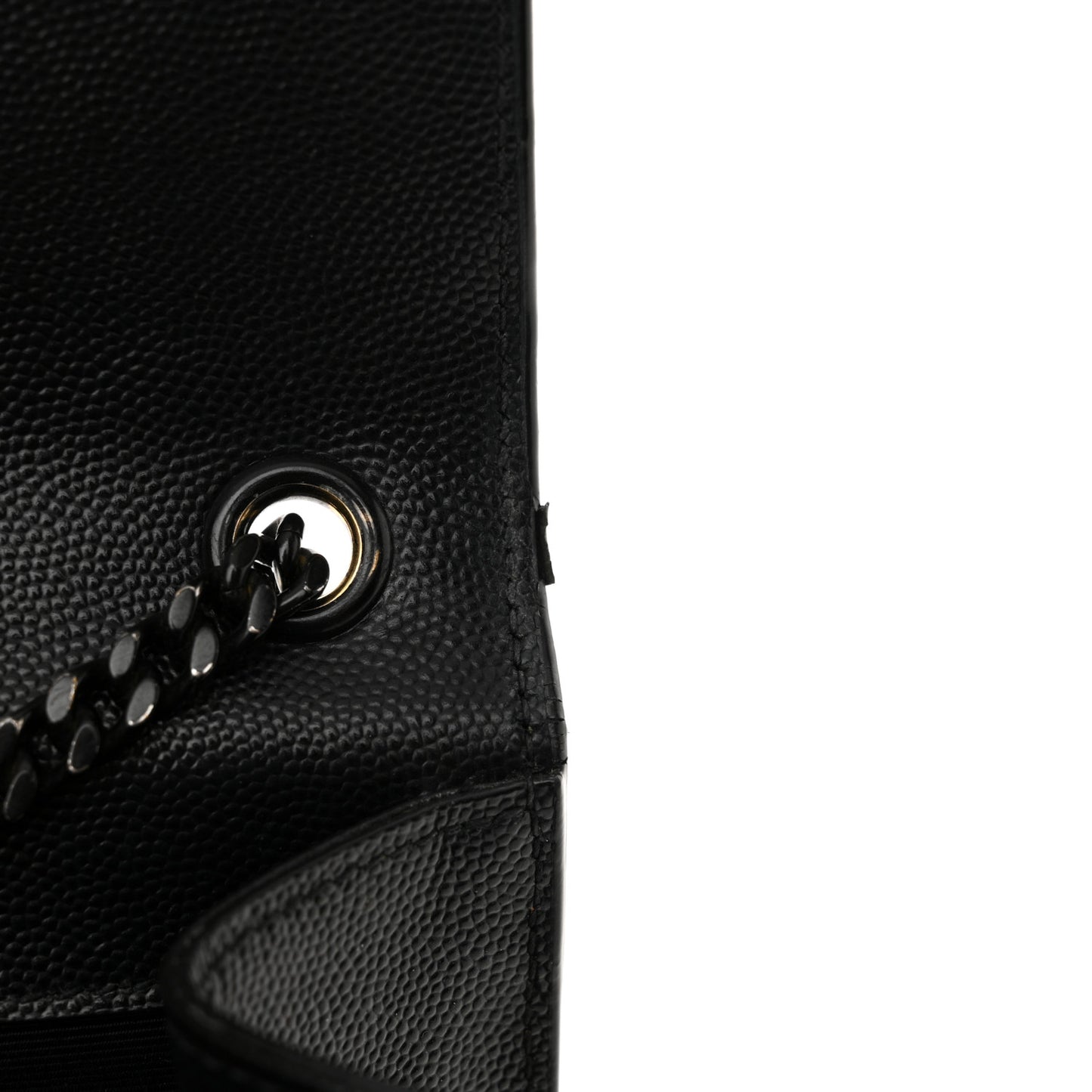 Grain De Poudre Small Monogram Monochrome Kate Satchel Black